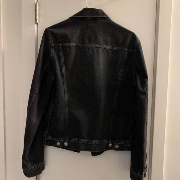 Acne Studios Washed Black Denim jacket size 44 Made in Italy - Picture 5 of 13